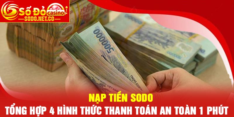 Nạp Tiền Sodo – Tổng Hợp 4 Hình Thức Thanh Toán An Toàn 1 Phút