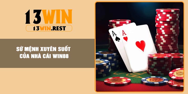 Sứ mệnh xuyên suốt của nhà cái WIN88